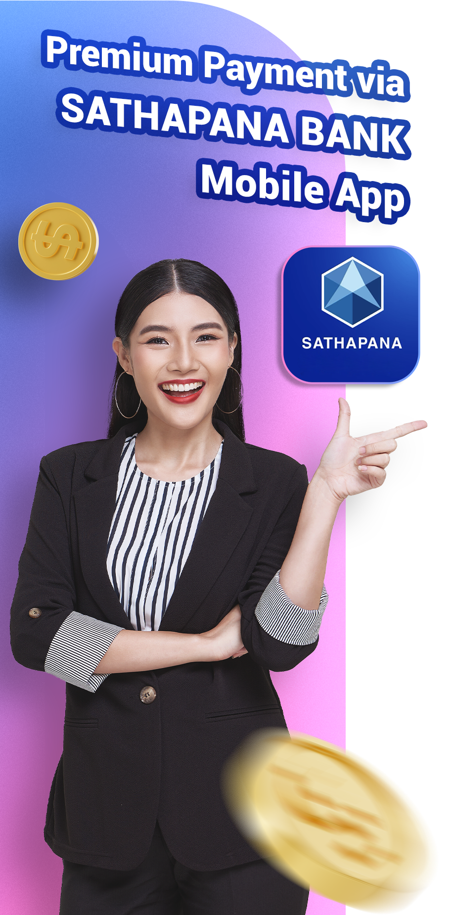 Premium payment via Mobile Bank_SATHAPANA Bank_V Banner (3)